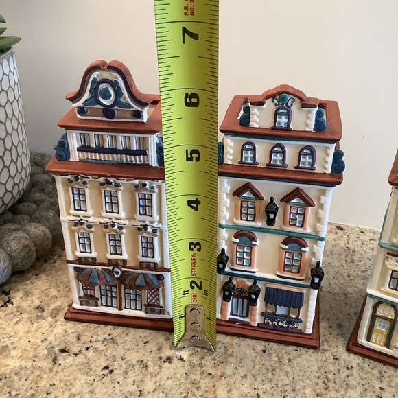 Set of 3 Partylite Tealight Candle Holder Cafe Vienna Prague Amsterdam - Picture 8 of 10